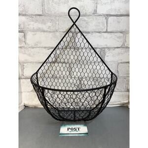 Black Wire Hanging Fruit Basket